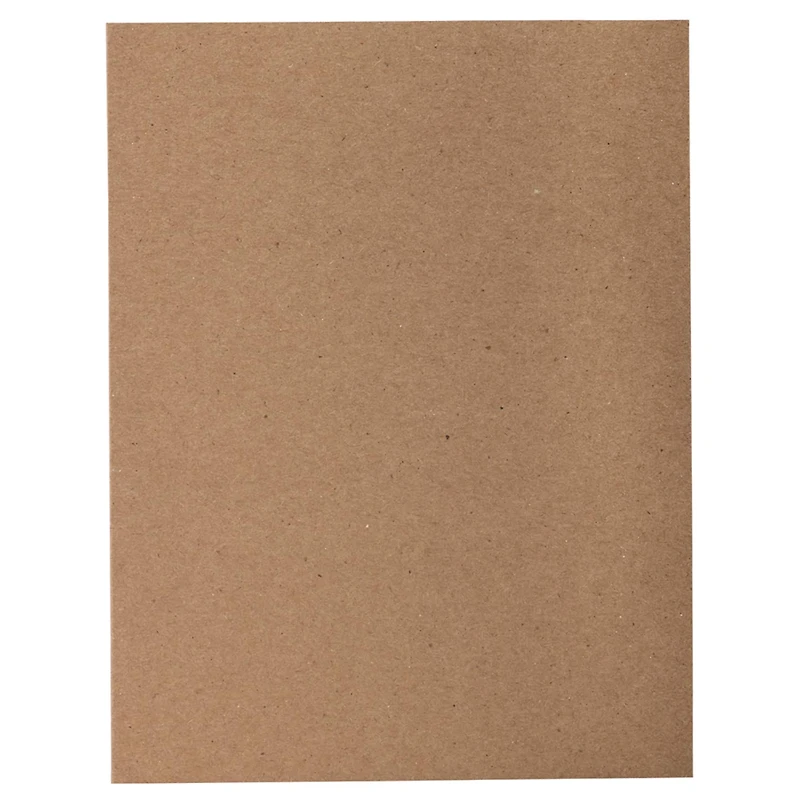 JAM Paper 4.62" x 6.25" Brown Kraft Blank Foldover Cards