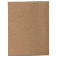 JAM Paper 4.62" x 6.25" Brown Kraft Blank Foldover Cards