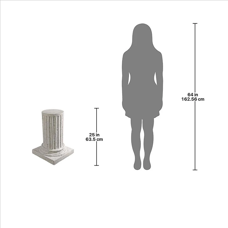 Design Toscano® 25" Large Roman Empire Column Garden Statuary Pedestal