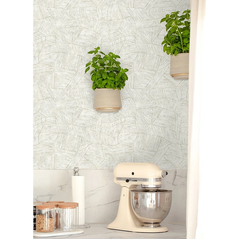 NuWallpaper Zen Garden Cream Peel & Stick Wallpaper