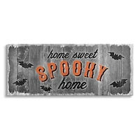 Stupell Industries Sweet Spooky Home Sign Canvas Wall Art