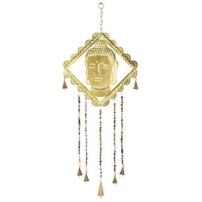 30" Gold Metal Buddha Eclectic Windchime