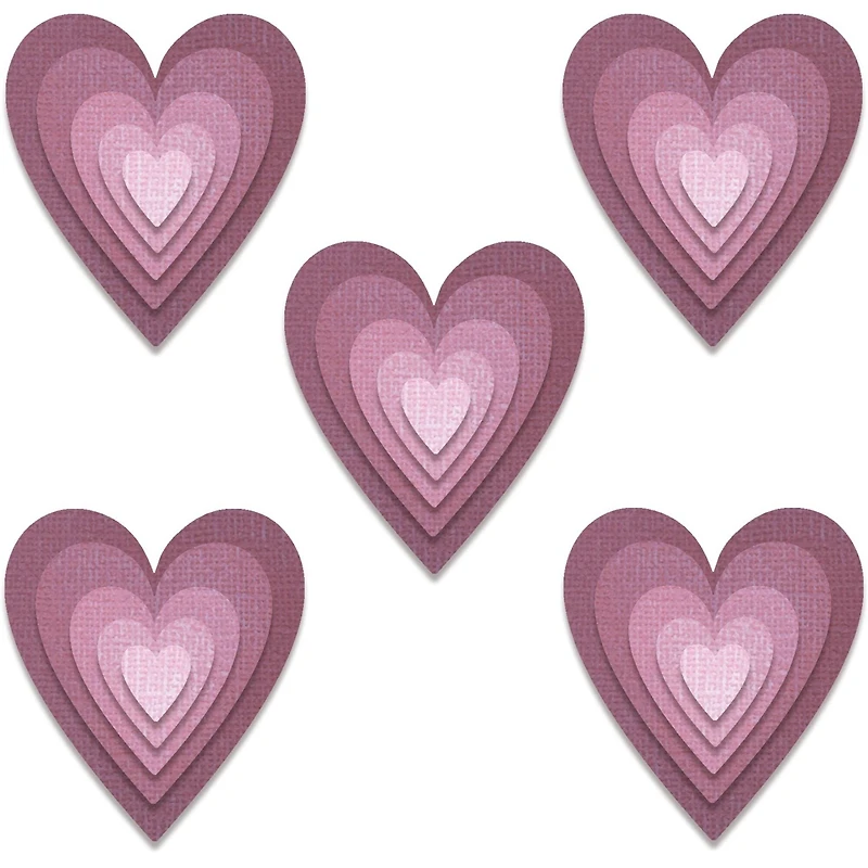 Sizzix® Thinlits® Stacked Tiles Hearts by Tim Holtz Die Set