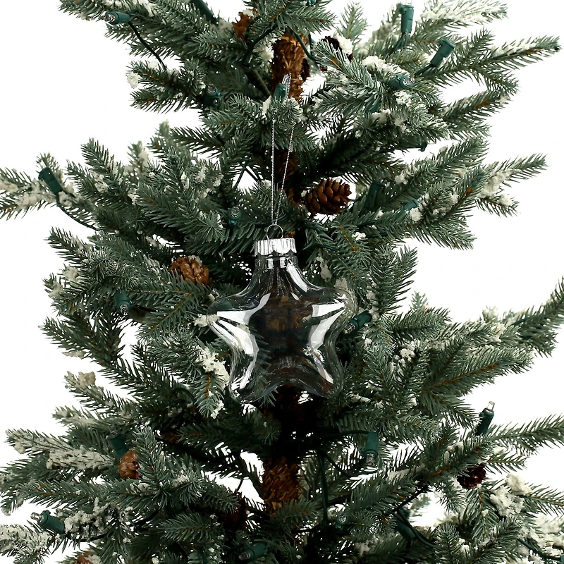 4 Pack 4" Clear DIY Plastic Star Ornaments by Make Market®