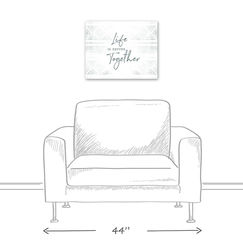 Life is Better Together Canvas Wall Art