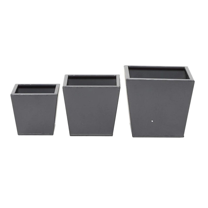 Grey Modern Planter, Set of 3" 8", 6", 5"