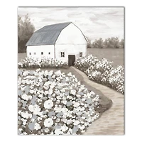 Cool Toned Barn Canvas Wall Art