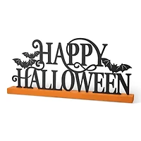 Glitzhome® 18" Happy Halloween Wood and Metal Table Décor