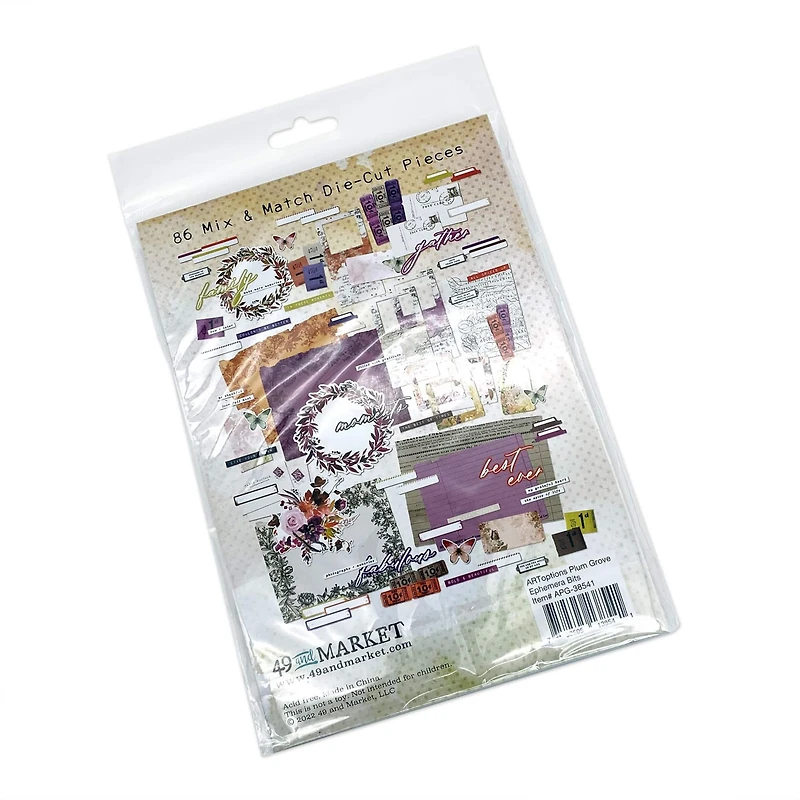 49 and Market ARToptions Plum Grove Ephemera Bits Set