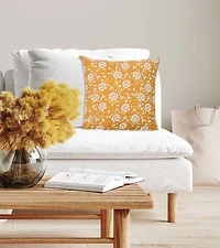 Hello Honey® Yellow Floral Paisley Pillow Cover