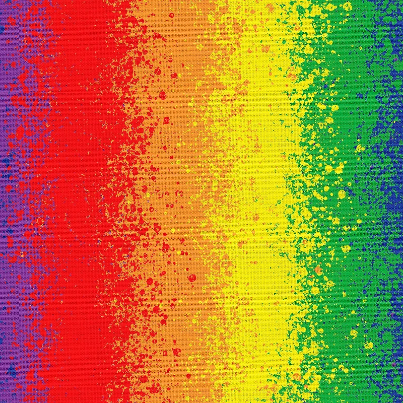 Fabric Editions Rainbow Ombre Cotton Fabric