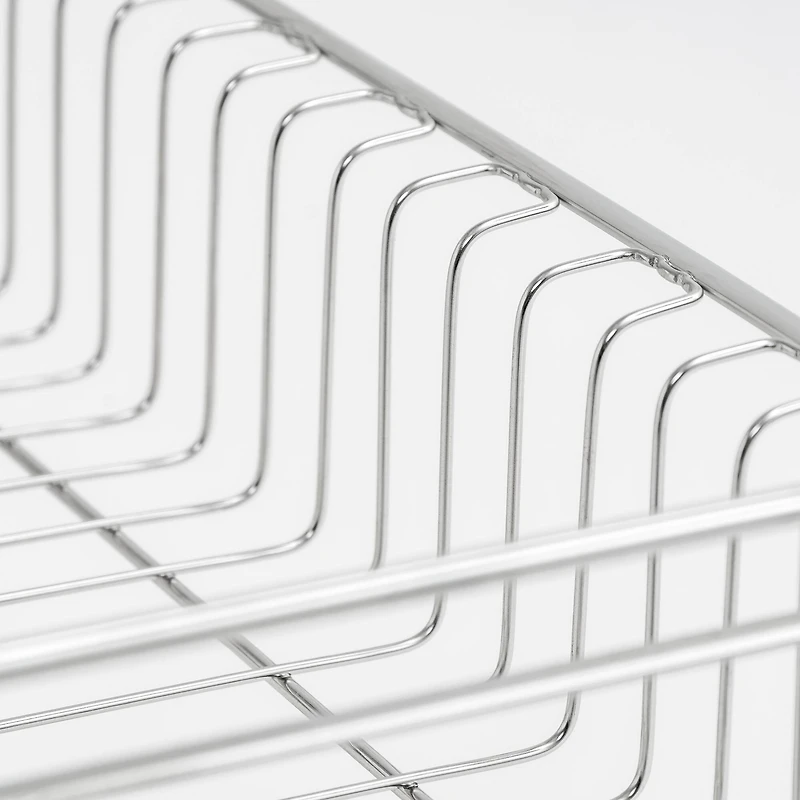 IRIS® 15.75" Stainless Steel 2-Tier Dish Rack