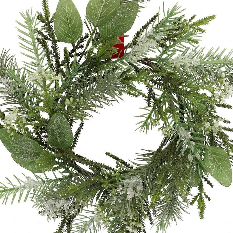 12" Mini Icy Pine Wreath by Ashland®