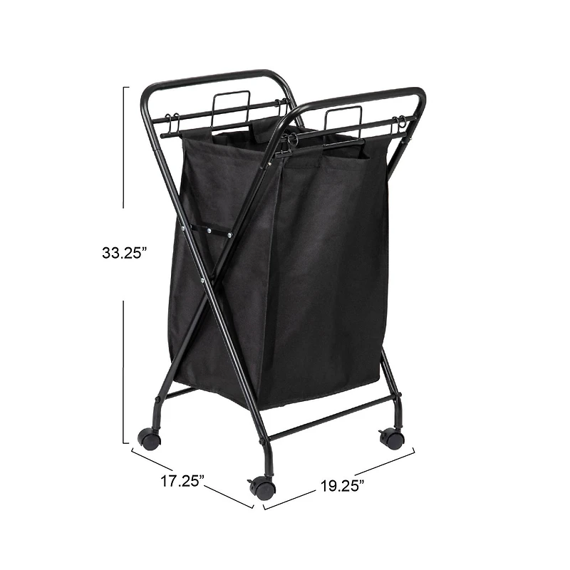 Household Essentials Rolling Laundry Hamper