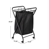 Household Essentials Rolling Laundry Hamper
