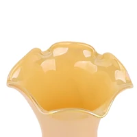 10" Yellow Iridescent Glass Vase by Ashland®