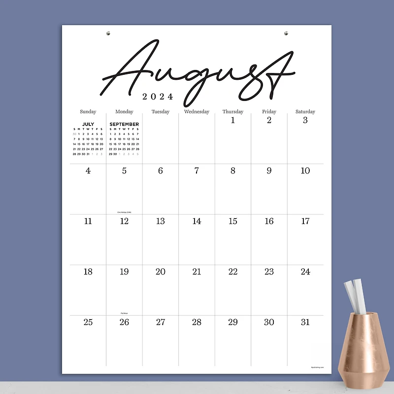 TF Publishing 2024-2025 Large Art Poster Wall Calendar