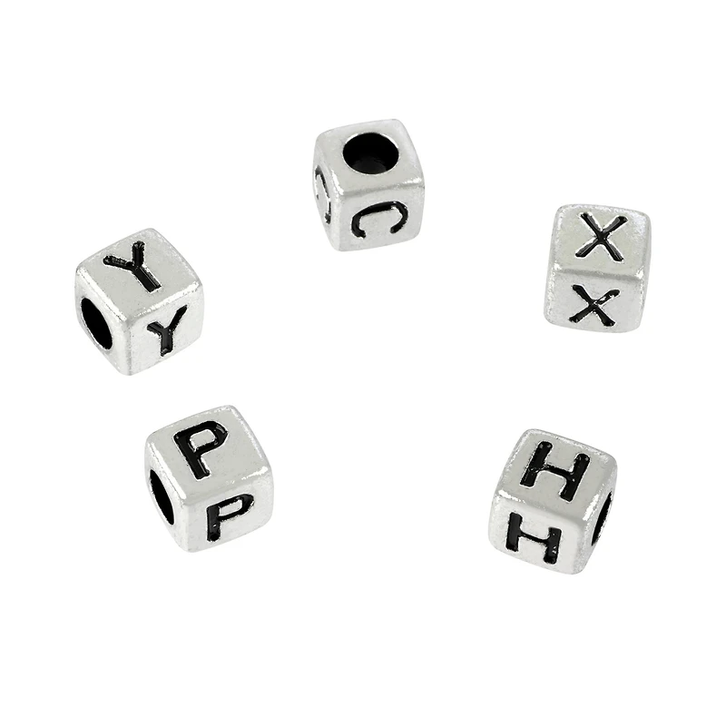 12 Packs: 390 ct. (4,680 total) Alphabet Cube Crafting Beads, 6mm by Bead Landing™