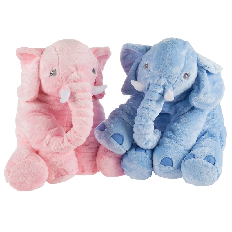 Toy Time Pink Stuffed Elephant Plush Friend