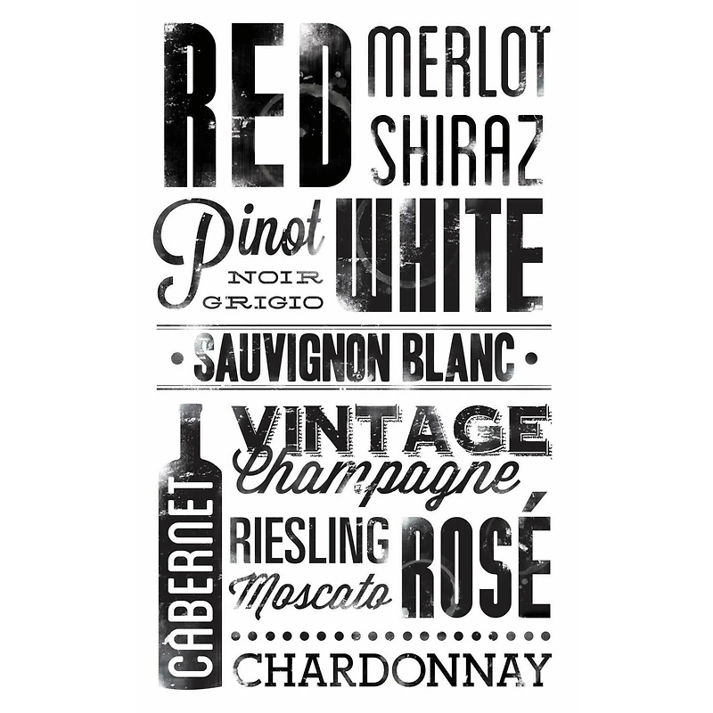 RoomMates Wine Lovers Peel & Stick Wall Decals