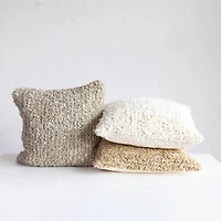 Hello Honey® 20" Woven Cotton Blend Bouclé Pillow