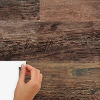 RoomMates Brown Barn Wood Plank Peel & Stick Giant Decals