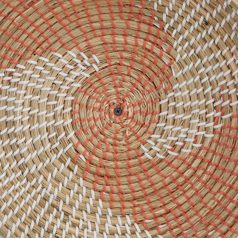 Set of 6 Brown Seagrass Eclectic Wall Decor, 14" x 14" x 3"