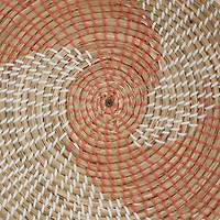 Set of 6 Brown Seagrass Eclectic Wall Decor, 14" x 14" x 3"