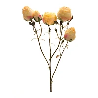 22" Blush Yellow Rose Bud Sprays, 6ct.