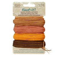 Beadsmith® Knot-it!™ Pumpkin Spice Waxed Brazilian Cord