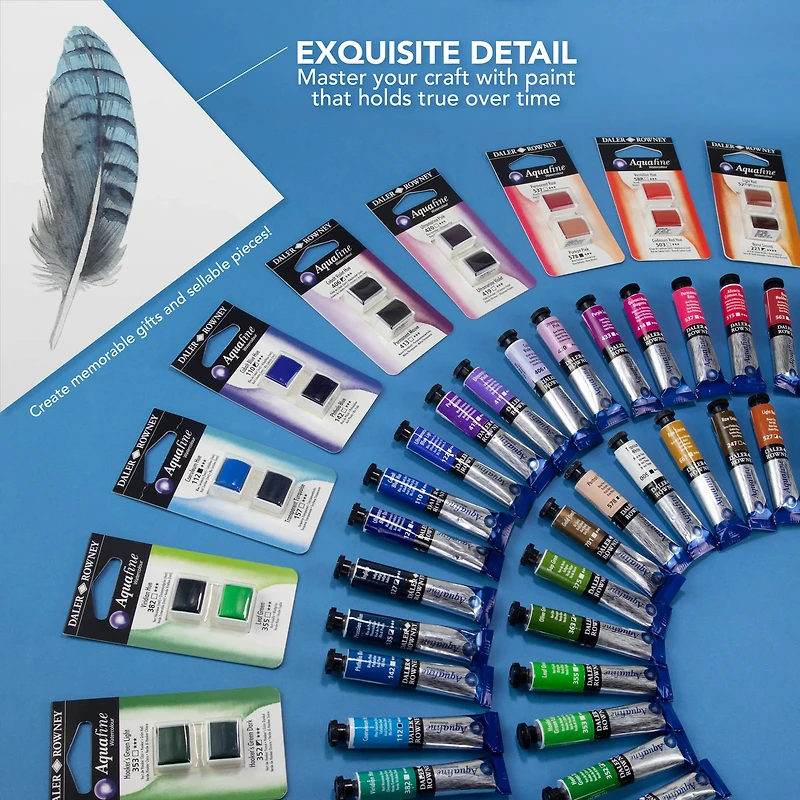 12 Pack: Daler-Rowney® Aquafine Watercolour Paint