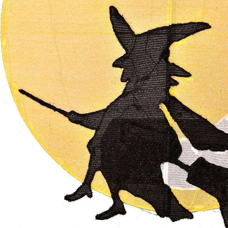 41" Moon & Flying Witch with LED Lights