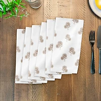 Delicate Floral Cotton Twill Napkin