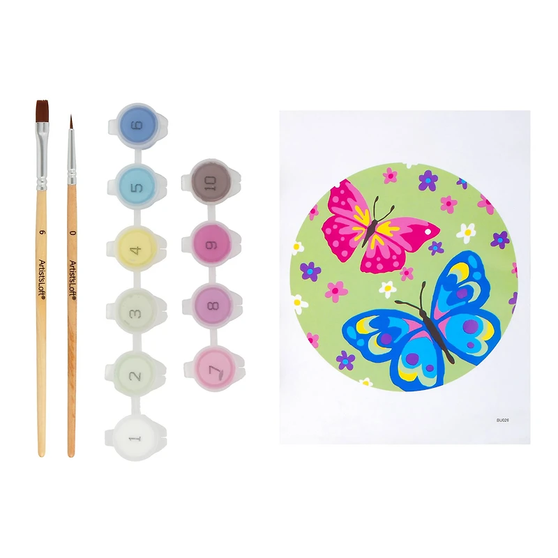 Butterflies Paint-by-Number Framed Mini Kit by Artist's Loft®