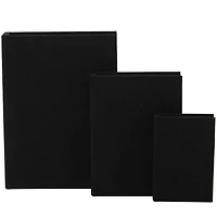 Black Linen Faux Book Box Set