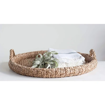 Hello Honey® 29'' Round Braided Bankuan Tray