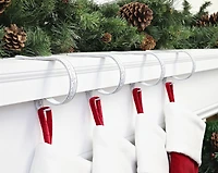 Original MantleClip® Holly Whitewash Stocking Holders, 4ct.