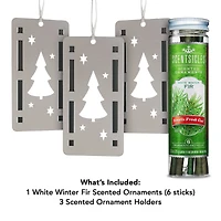 Scentsicles® Bottle, Stick, and White Winter Fir Trio Ornament Set