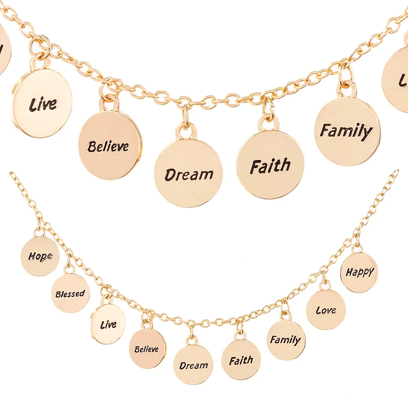 Gold Inspiration Metal Charms, 12.7mm by Bead Landing™