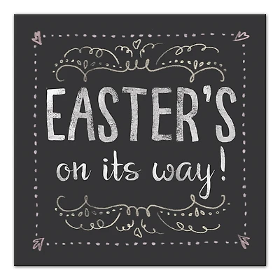 Easter Chalk Canvas Wall Art