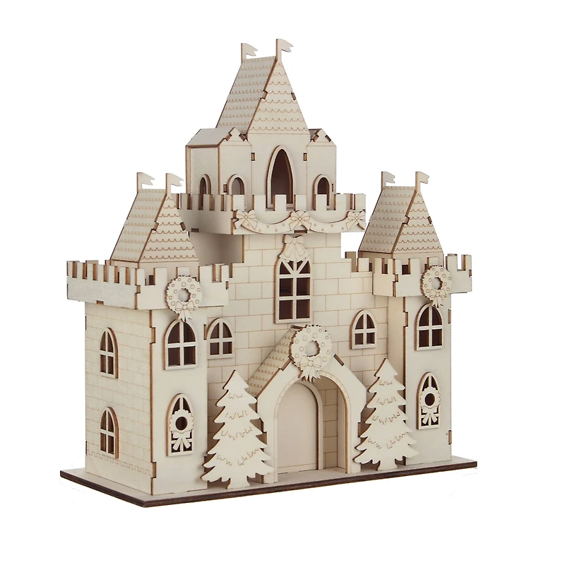 DIY LED Wood Village Castle by Make Market