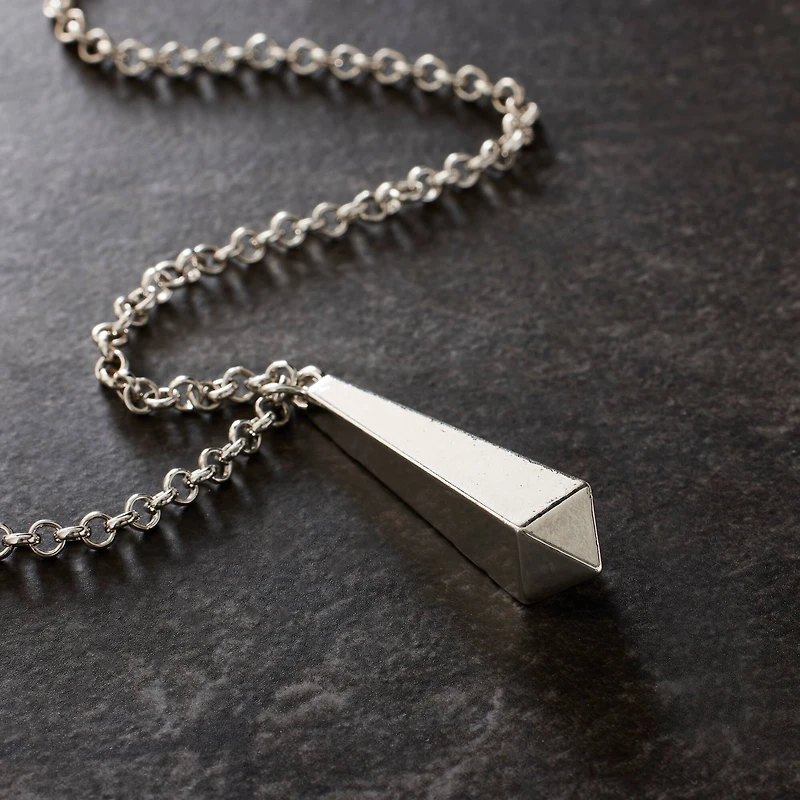 Silver Metal Icicle Prism Pendant by Bead Landing™