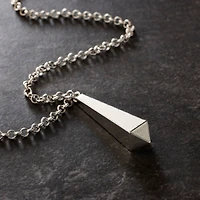 Silver Metal Icicle Prism Pendant by Bead Landing™
