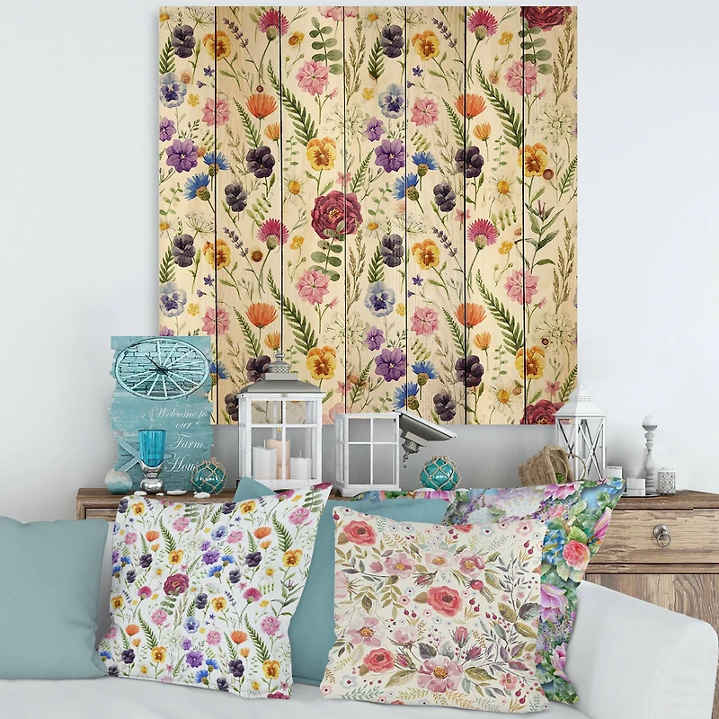 Designart - Wildflowers Floral Pattern II