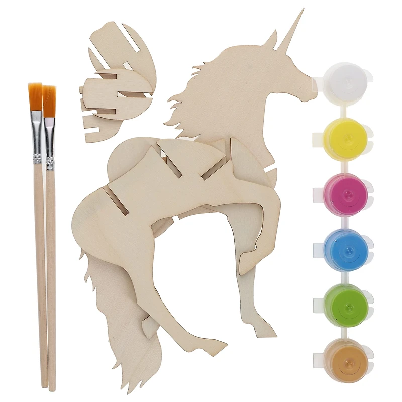 Leisure Arts® Paint It! Build It! Wood Unicorn Kit