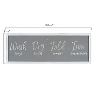 Hello Honey® Gray Wash Dry Fold Iron Funny Wood Framed Wall Décor