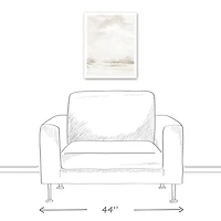 Abstract White Landscape 16" x 20" Canvas Wall Art