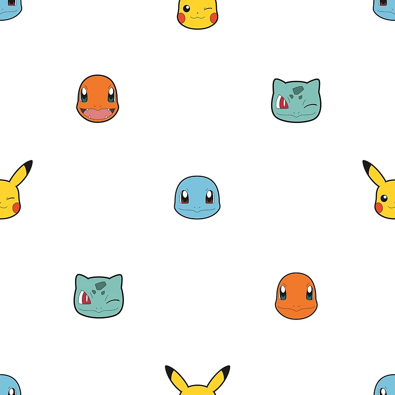 RoomMates Pokémon Character Faces Peel & Stick Wallpaper
