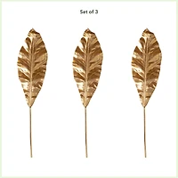 42" Gold Palm Stems, 3ct.