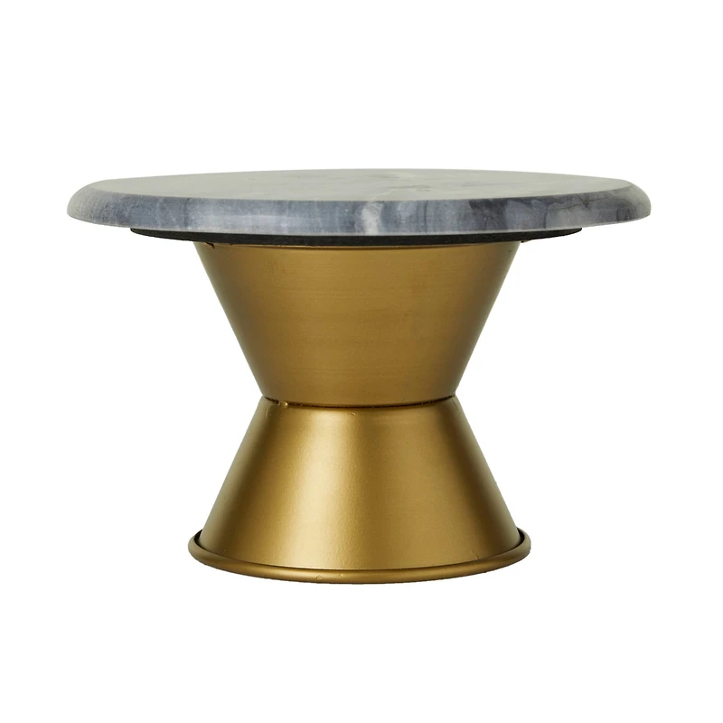 Grey Glam Cake Stand, 10" x 10" x 7"